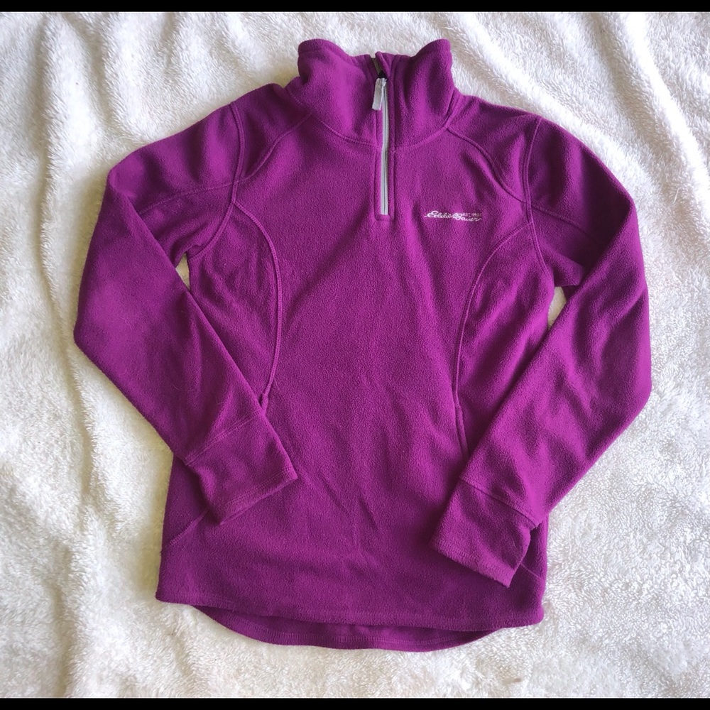 Eddie Bauer girls 1/4 zip sweater